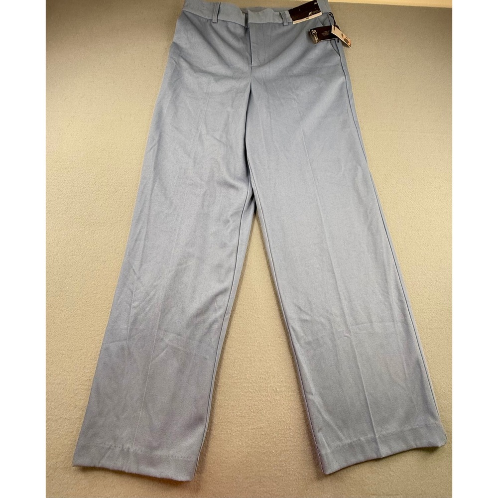 JF J.Ferrar Jason Bolden Dress Pants Mens 32 Light Blue Wide Leg NWT